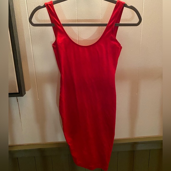 American Apparel Backless Red Mini Dress - Picture 1 of 2